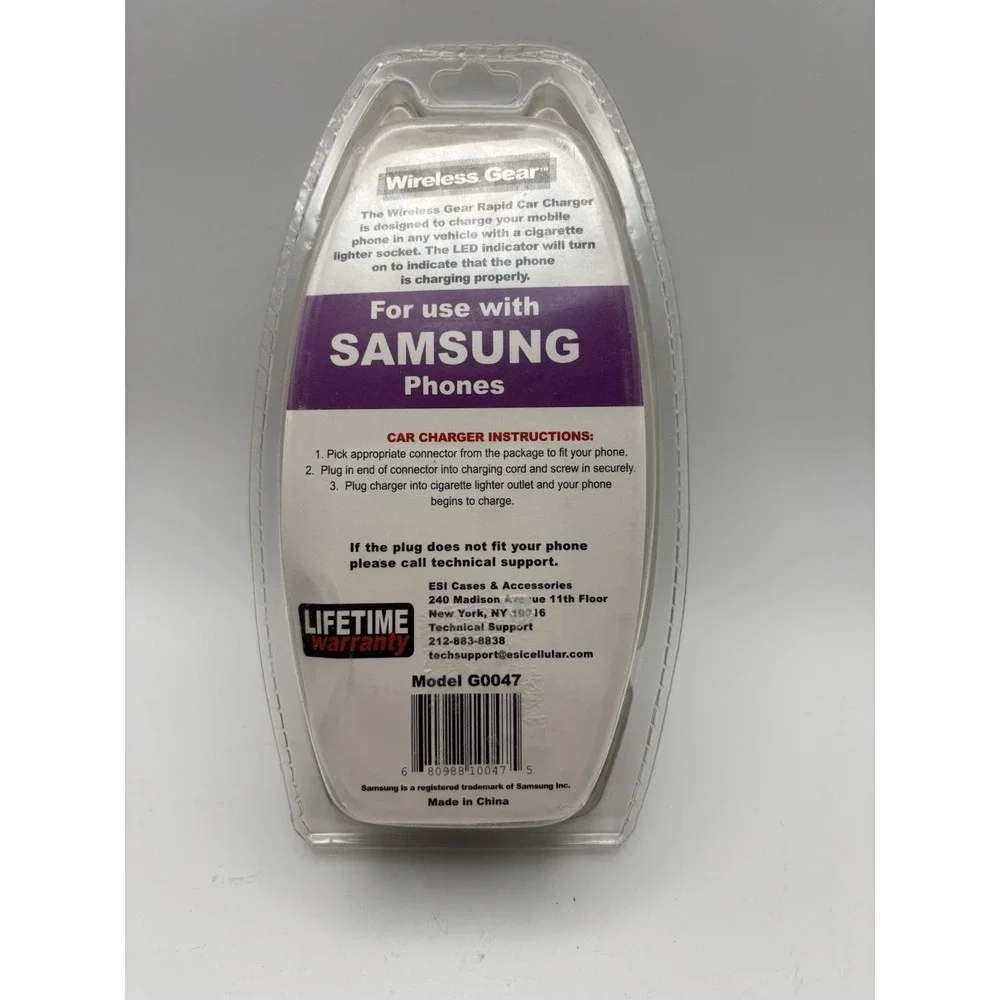 WIRELESS RAPID CAR CHARGER‎ FOR MOST SAMSUNG, SANYO, KYOCERA, IPHONE, IPAD, IPOD
